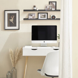 Sobuy Fwt40-Nw, Home Office Table Computer Desk Workstation 2 Drawers,wood Effect,w90Xd45Xh77 - thumbnail 8