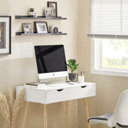 Sobuy Fwt40-Nw, Home Office Table Computer Desk Workstation 2 Drawers,wood Effect,w90Xd45Xh77 - thumbnail 7