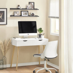 Sobuy Fwt40-Nw, Home Office Table Computer Desk Workstation 2 Drawers,wood Effect,w90Xd45Xh77 - thumbnail 9