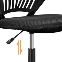 Yaheetech Ergonomic Armless Mesh Office Chair - Black - thumbnail 4