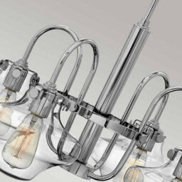 Luminosa Lighting Elstead Congress Multi Arm Chandelier Chrome Finish, E27 - thumbnail 3