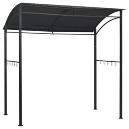 Berkfield Bbq Gazebo 215X150X220 Cm Anthracite Steel - thumbnail 2