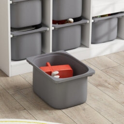 Aiyaplay 3-Layer Kids Toy Storage Unit With 6 Removable Bins, Grey - thumbnail 7