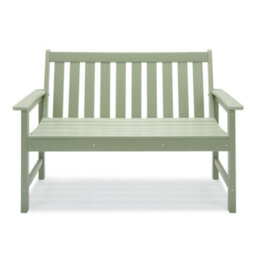 Vonhaus Garden Bench Sage Green, 2 Seater Outdoor Bench With Traditional Slatted Design, Durable Weather Resistant Hdpe, Westport - thumbnail 9