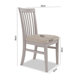 Statement Furniture Florence Highback Upholstered Chairs Set Of 2 - Truffle - thumbnail 4