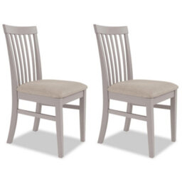 Statement Furniture Florence Highback Upholstered Chairs Set Of 2 - Truffle - thumbnail 1