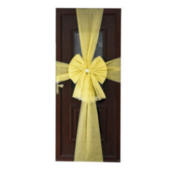I Love Fancy Dress Large Gold Christmas Door Bow Diamante Decoration - thumbnail 5