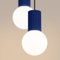 Sollux Lighting Halo Aluminum/glass Ultramarine 2 Lights Modern Pendant Lamps - thumbnail 4