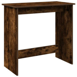 Berkfield Durable Desk Smoked Oak 80X40X75 Cm Engineered Wood - thumbnail 1