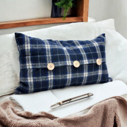 Minster Cushion Cover Only - Velvet - L1 X W50 X H30 Cm - Blue - thumbnail 6