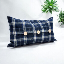Minster Cushion Cover Only - Velvet - L1 X W50 X H30 Cm - Blue - thumbnail 2
