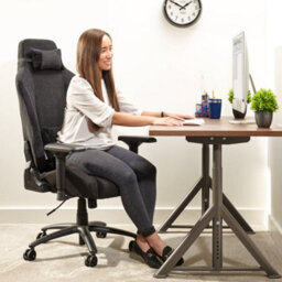 X Rocker Messina Ergonomic Pc Office Gaming Chair - Fabric Black - thumbnail 3
