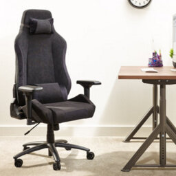 X Rocker Messina Ergonomic Pc Office Gaming Chair - Fabric Black - thumbnail 1