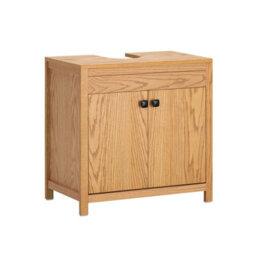 Sobuy Bzr98-N, Under Sink Cabinet Bathroom Vanity Unit Bathroom Storage Cabinet, Wood Veneer,w60Xd35Xh60 - thumbnail 1