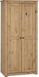 Seconique Panama Waxed Pine Finish 2 Door Wardrobe - thumbnail 5