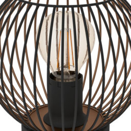 Eglo Almanzora Black & Copper Wire Modern Steel Table Lamp - thumbnail 3