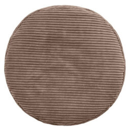 Icon Milano Jumbo Cord Round Footstool Bean Bag, Mocha Brown - thumbnail 3