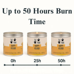 Eco Bag Scented Pet Odour Neutralising Candle Fresh Jasmine & Tonka 50 Hour Burn Time Aromaguard Technology - thumbnail 8
