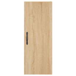 Berkfield Highboard Sonoma Oak 34.5X34X180 Cm Engineered Wood - thumbnail 8