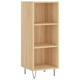 Berkfield Highboard Sonoma Oak 34.5X34X180 Cm Engineered Wood - thumbnail 5
