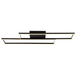 Luminosa Lighting Luminosa Tatjana Semi Flush Ceiling Light Matt Black Led 3000K - thumbnail 4