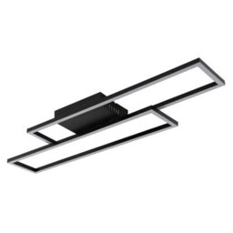 Luminosa Lighting Luminosa Tatjana Semi Flush Ceiling Light Matt Black Led 3000K - thumbnail 3