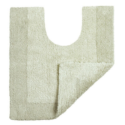 Allure Bath Fashions Elegance Reversible Heavyweight Pedestal Toilet Mat - Sage Green - image 1