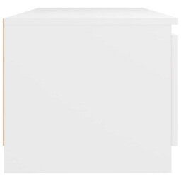 Berkfield Tv Cabinet With Led Lights White 140X40X35.5 Cm - thumbnail 6