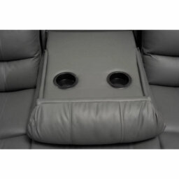 Roma Electric Leather Recliner 3+2 Seater Sofa Set Grey - thumbnail 7