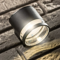 CGC Lighting Cgc Freddie Black Solar Modern Outdoor Wall Lamp - thumbnail 1