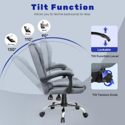 Onemill Ergonomic Office Chair With Tilt Function Heavy Duty For Home Office Working - thumbnail 5
