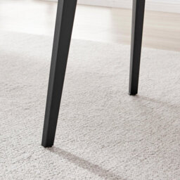 Furniturebox Uk Koko Oak Effect Round Dining Table & 4 Cappuccino Corona Black Leg Chairs - thumbnail 6