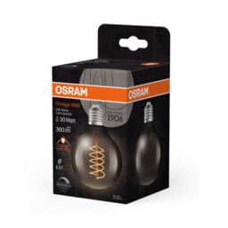 Osram Vintage 1906 Globe 80 30 Filament Dim Lamp 7.8W 818 Smoke E27 4 Pack - thumbnail 3