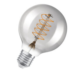 Osram Vintage 1906 Globe 80 30 Filament Dim Lamp 7.8W 818 Smoke E27 4 Pack - thumbnail 2