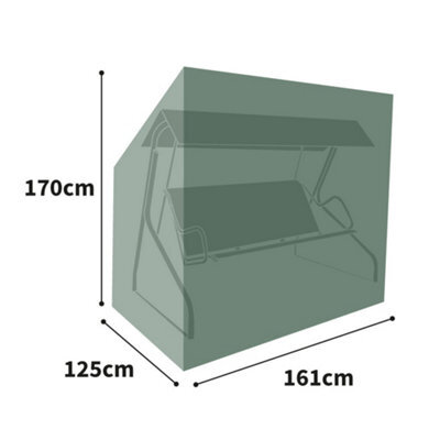 Bosmere All-Weather Hammock Cover 2 Seat Charcoal 161Cm X 170Cm X 125Cm All Weather Protection 6 Year Guarantee - image 1