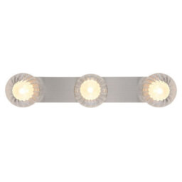 Luminosa Lighting Luminosa Ander Globe Ceiling Light Nickel Matt Ip44 Balls Clear Glass Shade 3X G9 - thumbnail 4
