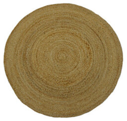 Furniturebox Uk Amir Natural Jute Round Rug 120Cm - thumbnail 2