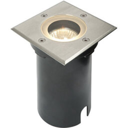 Marine Grade Ip65 Square Ground Light - 50W Gu10 Reflector - Stainless Steel - thumbnail 3