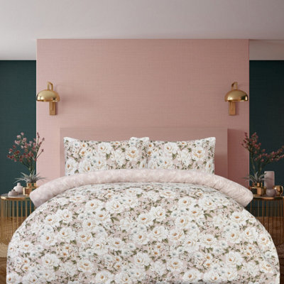 Smart Living Luxury Soft Reversible Elegant Blooms Duvet Cover & Pillowcases - image 1