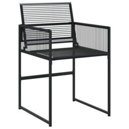 Berkfield Garden Chairs 4 Pcs Black Poly Rattan - thumbnail 5