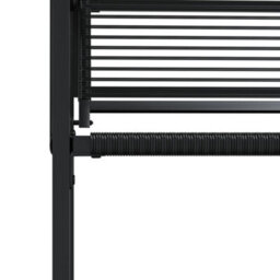 Berkfield Garden Chairs 4 Pcs Black Poly Rattan - thumbnail 9