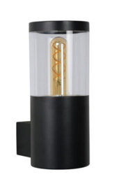 Lucide Fedor Modern Wall Light Outdoor - 1Xe27 - Ip44 - Black - thumbnail 3