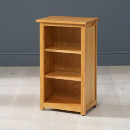 The Furniture Market London Essentials Oak Mini Narrow Adjustable 3 Shelf Bookcase - thumbnail 3