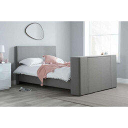Birlea Plaza King Tv Bed Frame In Grey - thumbnail 2