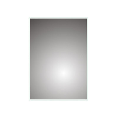 Ibathuk Spectra Wall Mounted Led Illuminated Bathroom Mirror, Designer Bathroom Mirror With Light Sensor & Demister Pad, 600X800mm - image 1