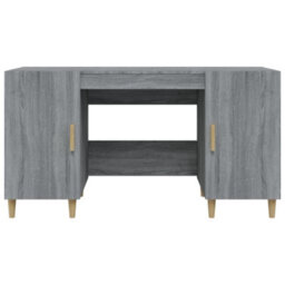 Berkfield Desk Grey Sonoma 140X50X75 Cm Engineered Wood - thumbnail 6