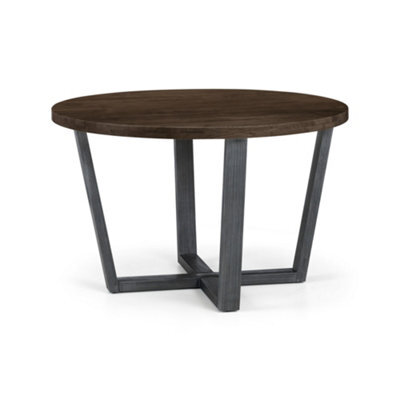 Oakham Premium Huxford 120Cm Dark Oak Round Dining Table - image 1