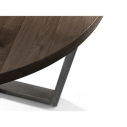 Oakham Premium Huxford 120Cm Dark Oak Round Dining Table - thumbnail 3