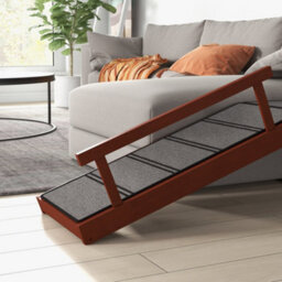 Pawhut Wooden Dog Ramp With Removable Guardrails, Non-Slip Surface, 125 Cm - thumbnail 8