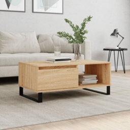 Berkfield Coffee Table Sonoma Oak 90X50X36.5 Cm Engineered Wood - thumbnail 1